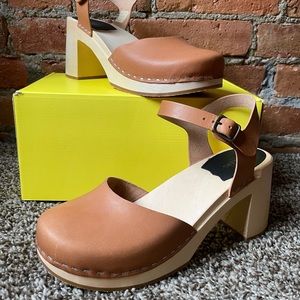 NWT Swedish Hasbeens Ann-Sofi clogs sz 40 // sz 9